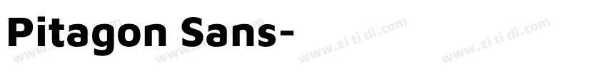 Pitagon Sans字体转换